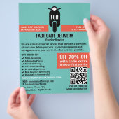 Courier Moped Logo、Courier Service 広告's チラシ (手)