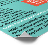 Courier Moped Logo、Courier Service 広告's ポスター (角)