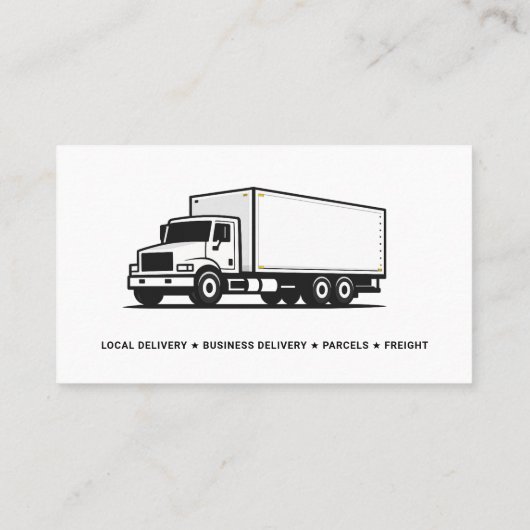 Courier Services Truck 名刺 (裏面)