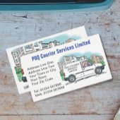 Courier Services with Name on Company Van 名刺