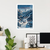 Courmayeur Travel Poster - Italy 1 ポスター (ホームオフィス)