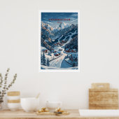 Courmayeur Travel Poster - Italy 1 ポスター (キッチン)