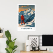 Courmayeur Wall Art Print - Italy 1 ポスター (ホームオフィス)