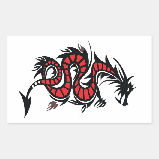 COURO DE DRAGÃO 長方形シール (正面)