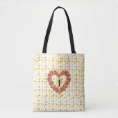 Couronne d'automne sur son lit de feuilles トートバッグ (正面)