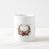 couronne de fleurs コーヒーマグカップ (中央)
