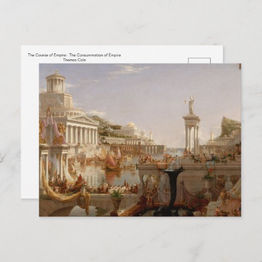 Course of Empire: The Consummation, Thomas Cole Po ポストカード (正面/裏面)