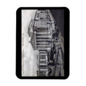 Court House, Library, New Haven CT 1912ヴィンテージPo マグネット (縦)
