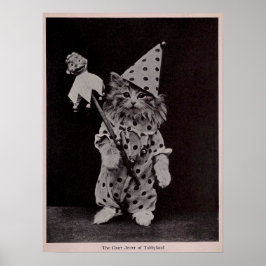 Court Jester of Tabblyland Catヴィンテージ写真 ポスター