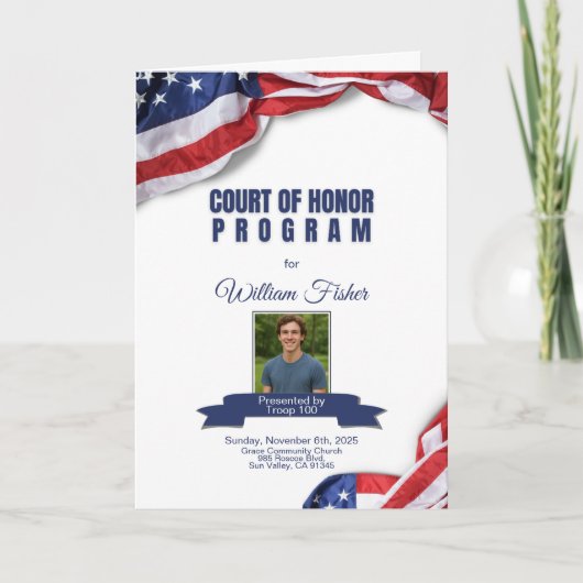 Court of Honor Program プログラム (正面)