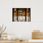 Court of the Lions, Alhambra，スペイン – ポスター (キッチン)