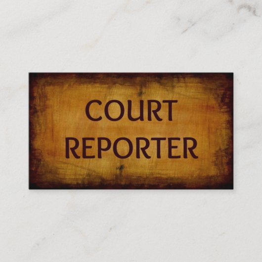 Court Reporter名刺 名刺 (正面)