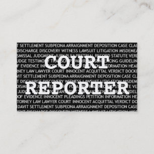 Court Reporter Words名刺 名刺