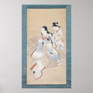 Courtesanの髪型、c.1700-14 ポスター