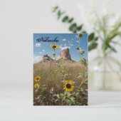 Courthouse and Jail Rock, Nebraskaはがき ポストカード (スタンド正面)