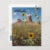 Courthouse and Jail Rock, Nebraskaはがき ポストカード (正面/裏面)