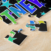 「COURTNEY」名、おもしろい「ハッピーバースデー」 ジグソーパズル (側面)