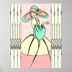 COURTNEY, ART DECO: Easter Morning ポスター