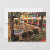 Courtyard of Hospital at Arles by Vincent van ゴッホ (正面)