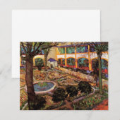 Courtyard of Hospital at Arles by Vincent van ゴッホ (正面/裏面)