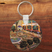 Courtyard of Hospital at Arles by Vincent van ゴッホ キーホルダー (正面)