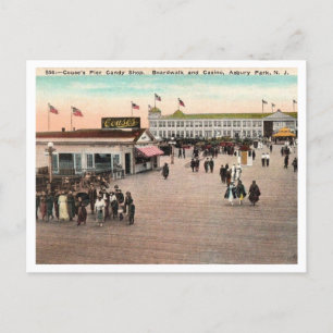 Couse's Pier, Candy Shop, Asbury Park NJ ポストカード