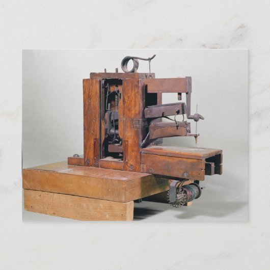 Couseuse',最初のミシン1830年 ポストカード (正面)