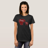 Cousin Bear  Buffalo Plaid Christmas T Tシャツ (正面フル)