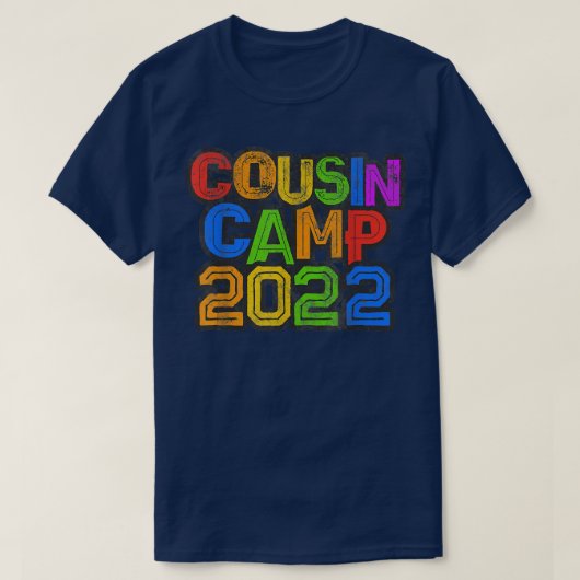 COUSIN CAMP 2022 Grandma Grandpa Sleepaway Sign Au Tシャツ (デザイン正面)