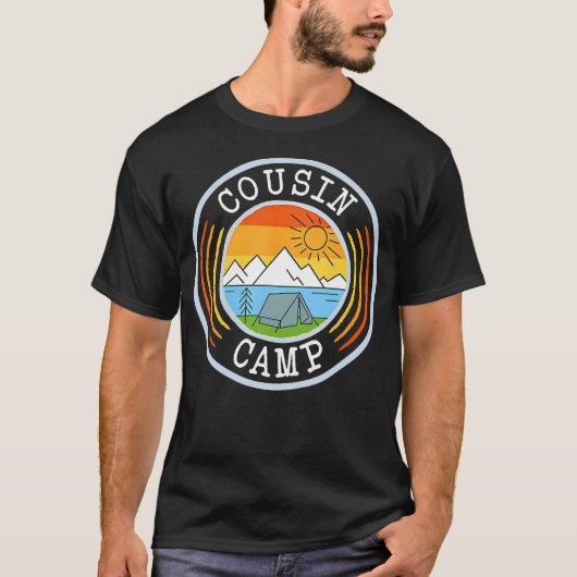Cousin Camp Camper Camping Crew Campfire Summer Va Tシャツ (正面)