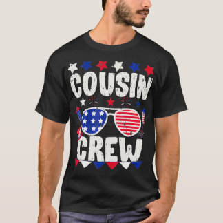 Cousin Crew 4th of July Patriotic American Family Tシャツ