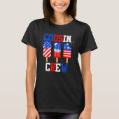 Cousin Crew 4th of July  Popsicle Us Flag Patrioti Tシャツ (正面)