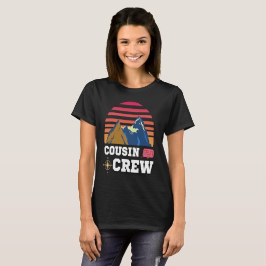 Cousin Crew Camping Adventure Tシャツ (正面フル)