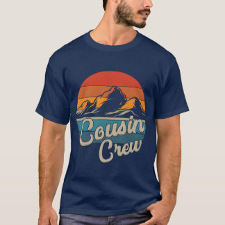 Cousin Crew Camping Outr Sunset Summer Camp friend Tシャツ