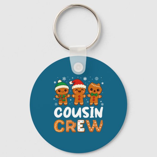 Cousin Crew Christmas 2025 Cookie Kids Boy Girl Fa キーホルダー (正面)