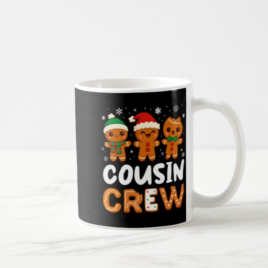 Cousin Crew Christmas 2025 Cookie Kids Boy Girl Fa コーヒーマグカップ (右)