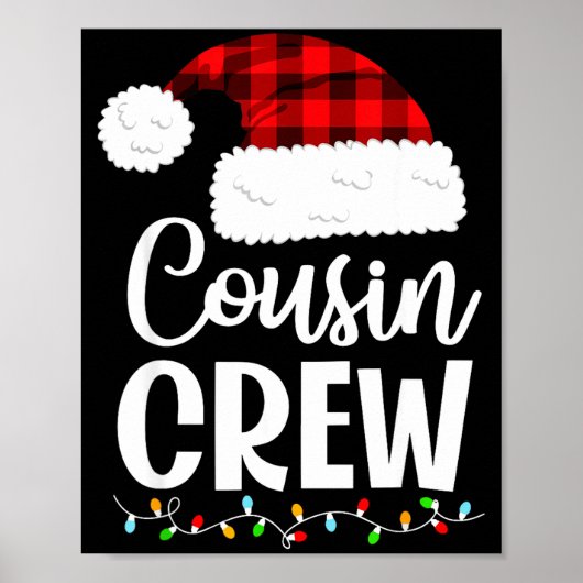Cousin Crew Christmas Kids Cousins Christmas Match ポスター (正面)