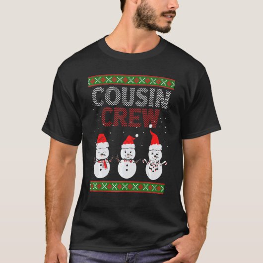 Cousin Crew Christmas Pajamas Gnome Tree Merry Xma Tシャツ (正面)