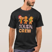 Cousin Crew Christmas PJs  Gingerbread Man 1 Tシャツ (正面)