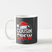 Cousin Crew Christmas Reindeer Antlers Hat Lights  コーヒーマグカップ (左)
