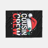 Cousin Crew Christmas Reindeer Antlers Hat Lights  フリースブランケット (正面(横))