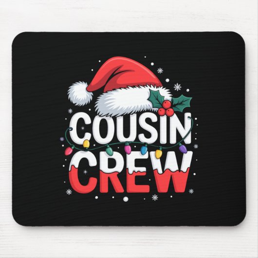Cousin Crew Christmas Reindeer Antlers Hat Lights マウスパッド (正面)