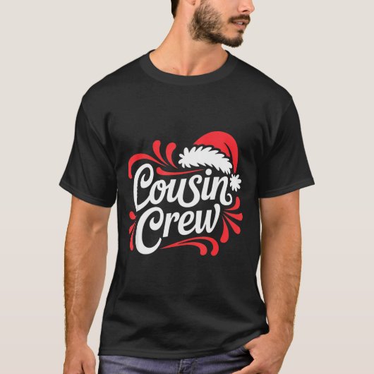 Cousin Crew Christmas Xmas Lights Family Matching  Tシャツ (正面)