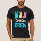 Cousin Crew Easter Bunny Dad Family Matching Tee Tシャツ (正面)