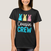 Cousin Crew Easter Bunny Family Matching Shirt Tシャツ (正面)
