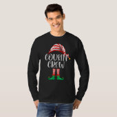 Cousin Crew Elf Cute Xmas Pajama Matching Party Ch Tシャツ (正面フル)