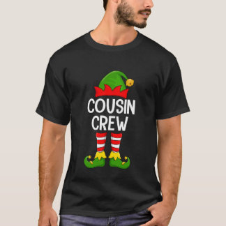Cousin Crew Elf Xmas Family Matching Elf Squad Chr Tシャツ