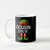 Cousin Crew Elf Xmas Matching Family Elf Squad Chr コーヒーマグカップ (左)