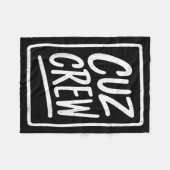 Cousin Crew Family Matching Funny Cousin Squad Tee フリースブランケット (正面(横))