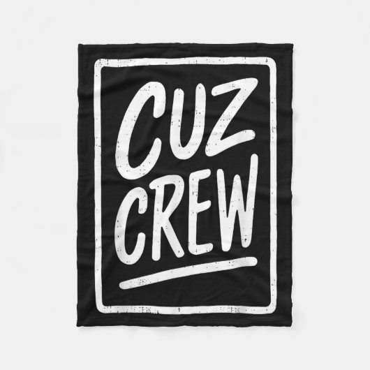 Cousin Crew Family Matching Funny Cousin Squad Tee フリースブランケット (正面)